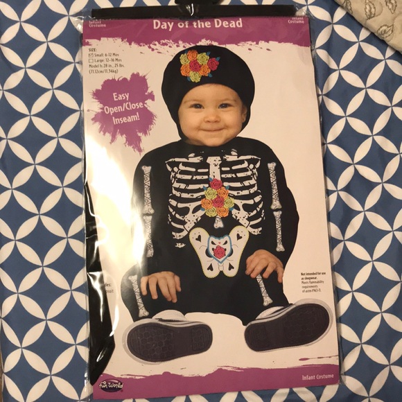 day of the dead infant costume